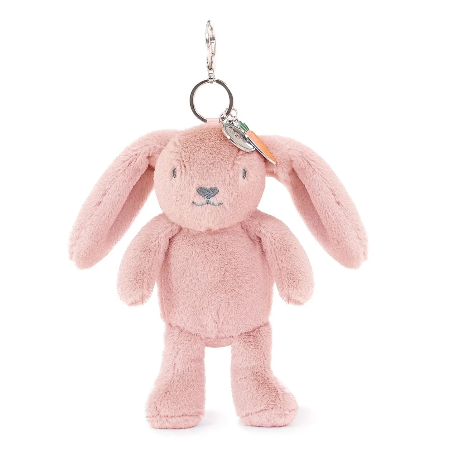 Porte-clés / Bijou de sac en peluche – lapin rose