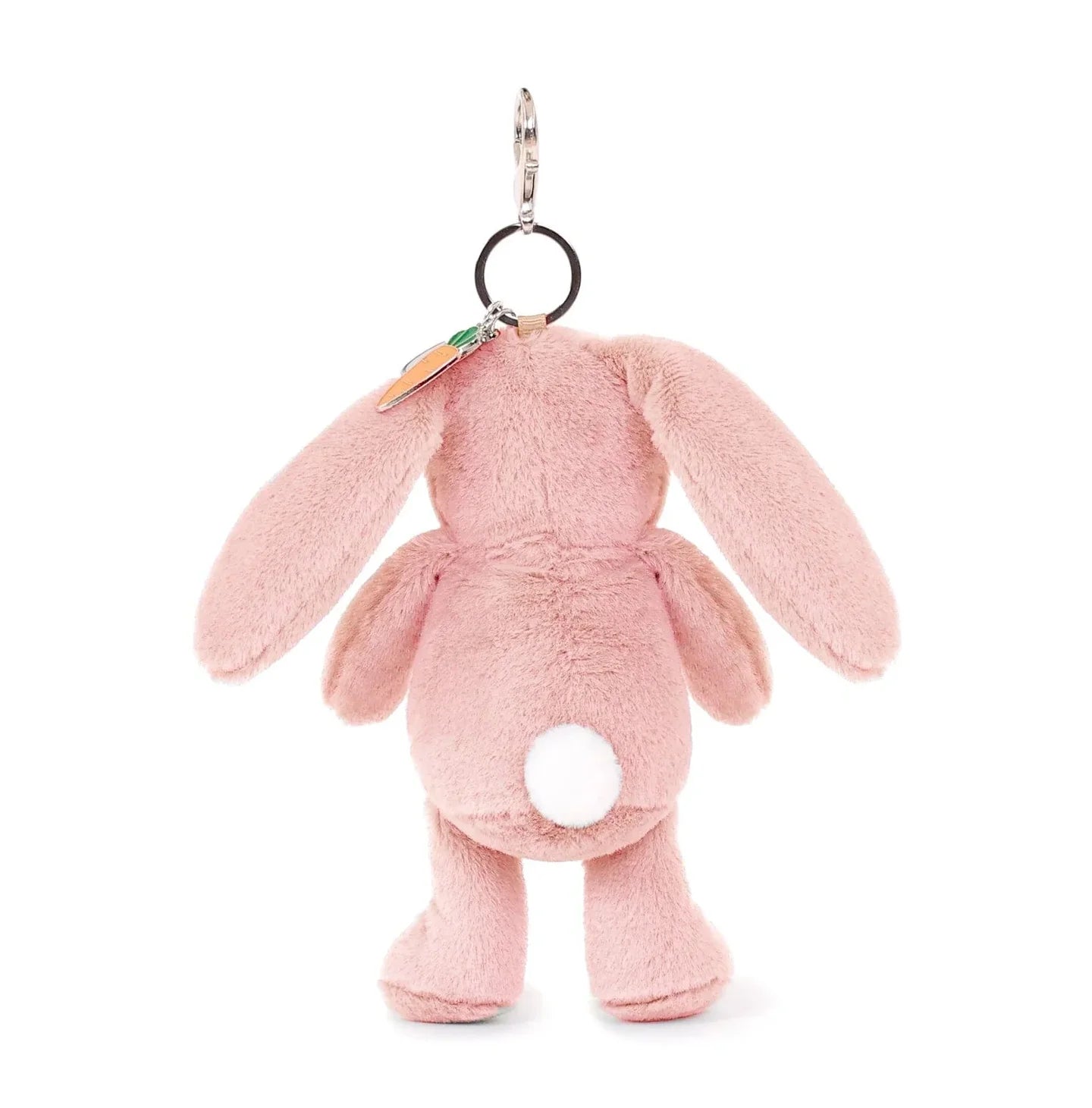 Porte-clés / Bijou de sac en peluche – lapin rose