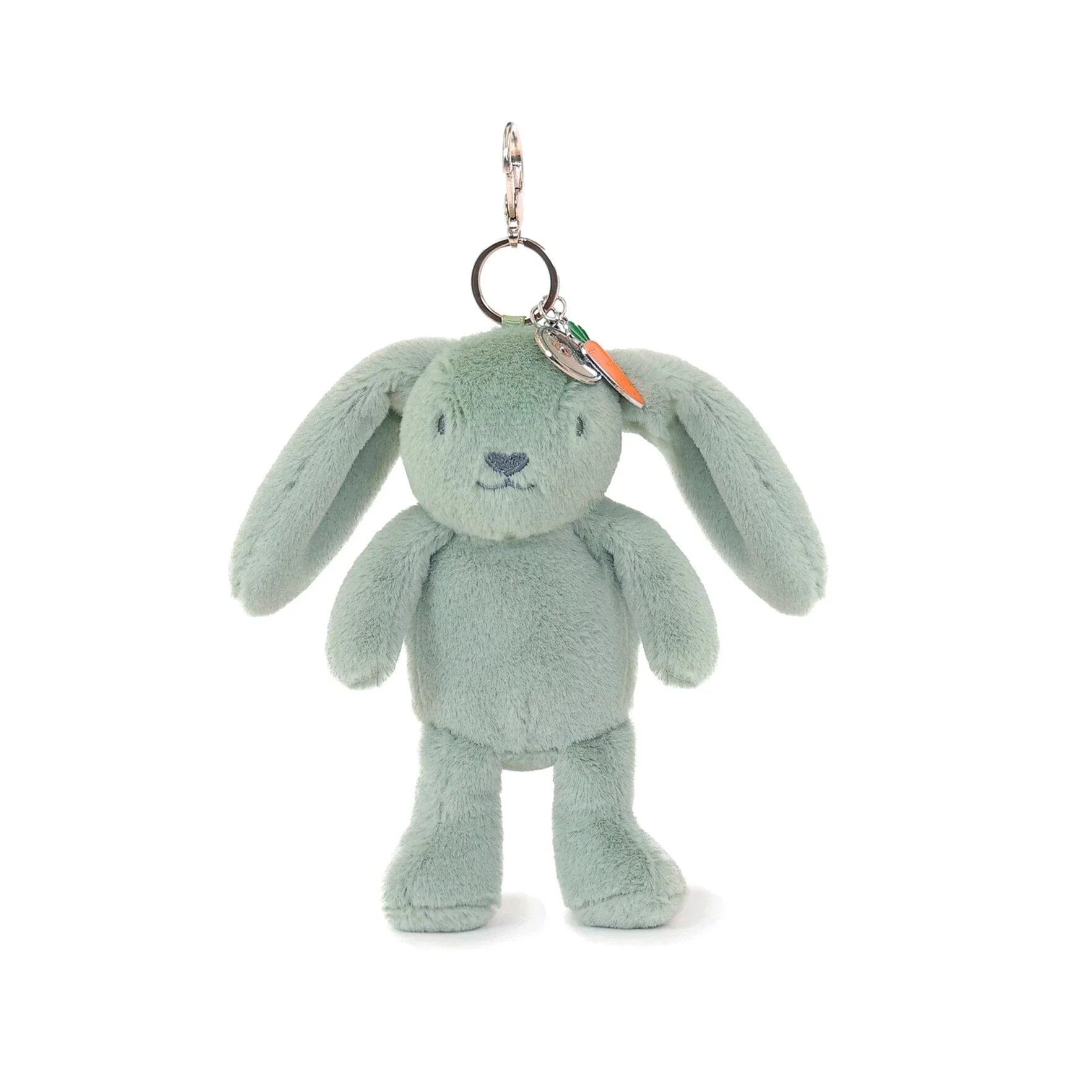 Porte-clés / Bijou de sac en peluche – lapin sauge