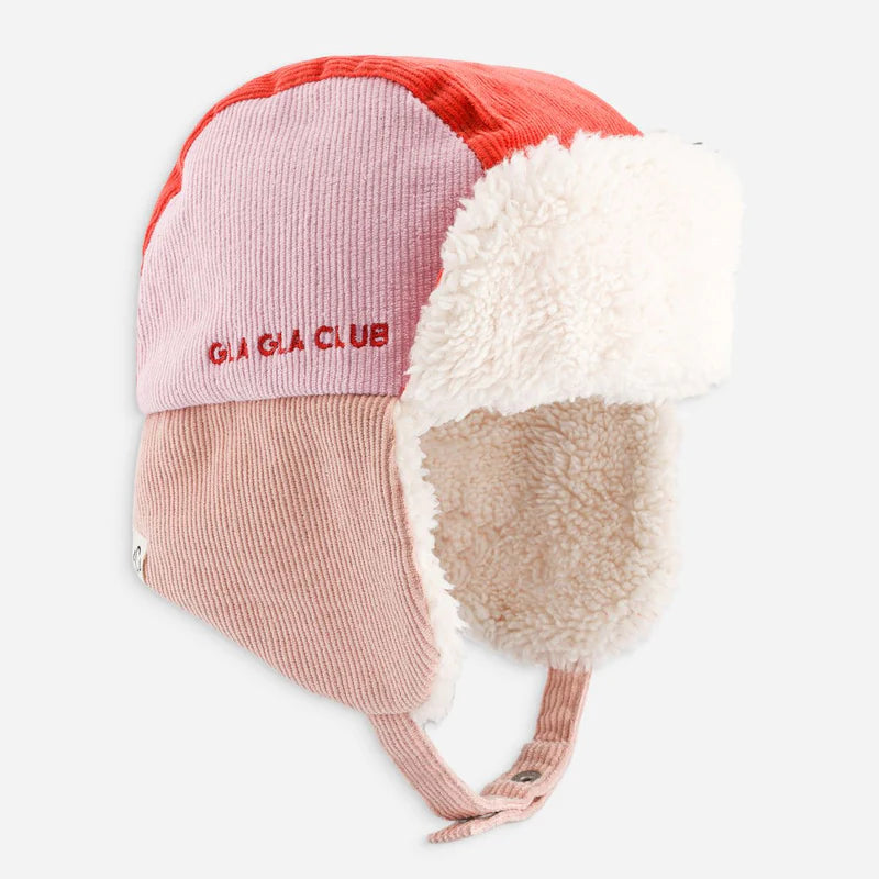 Chapka Tricolore Velours Gla Gla Club | Roses & Orange