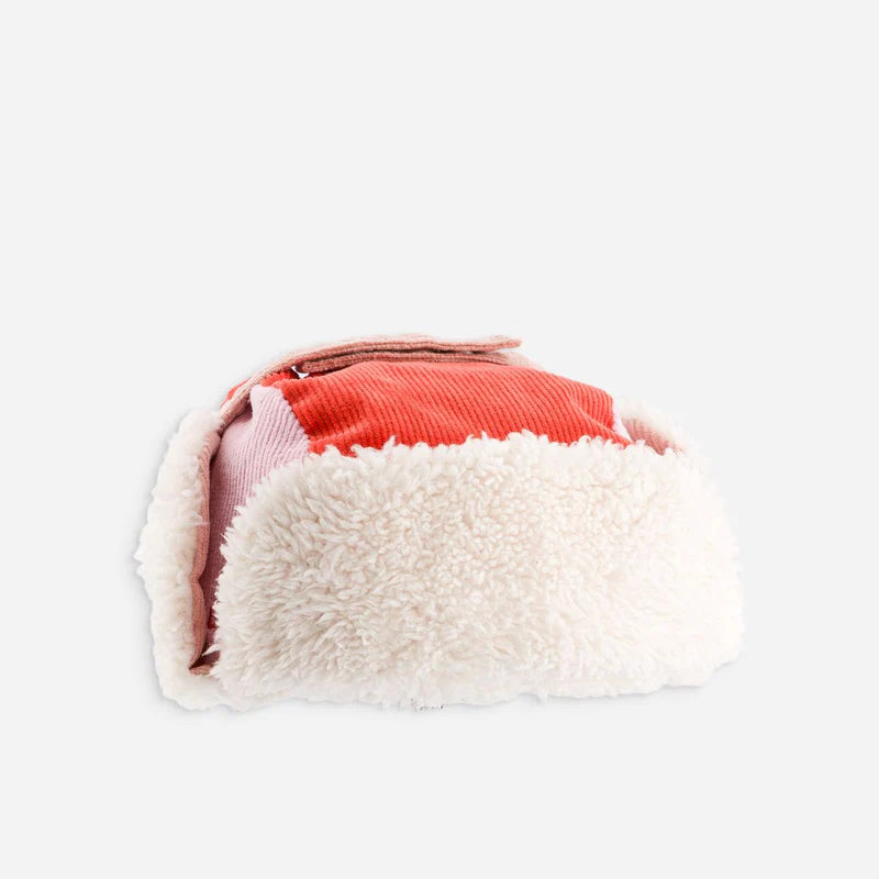 Chapka Tricolore Velours Gla Gla Club | Roses & Orange