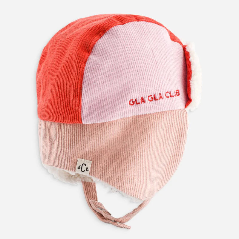 Chapka Tricolore Velours Gla Gla Club | Roses & Orange