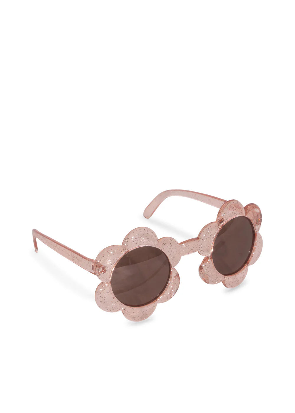 Lunettes de soleil fleur - Paillettes roses