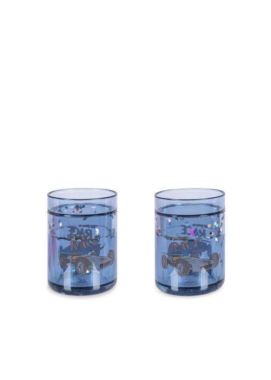 pack 2 gobelets à paillettes - voiture
