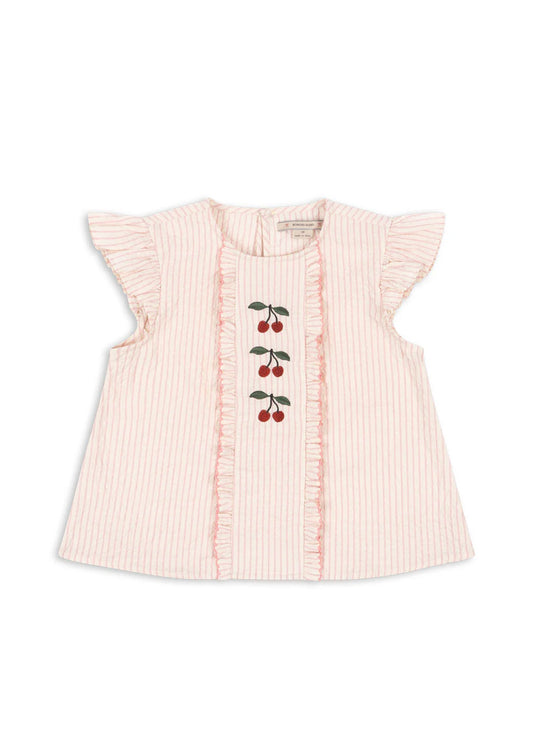Top ellie - peony stripe