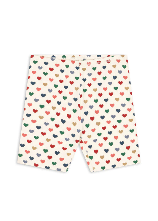 Legging court basic - coeur coloré