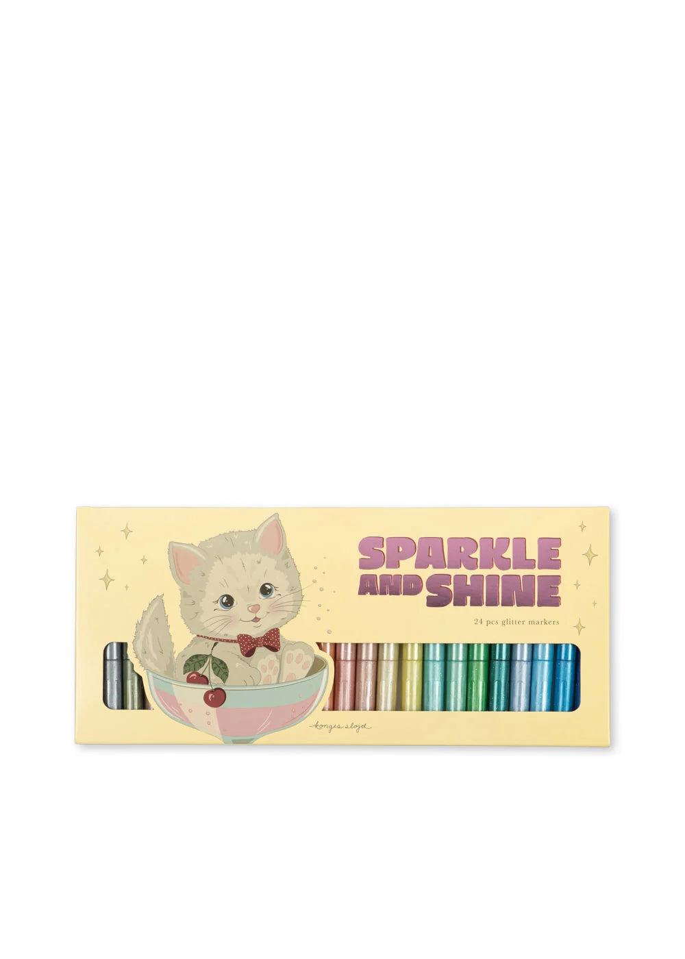 Feutres pailletés 24 pcs - Chat