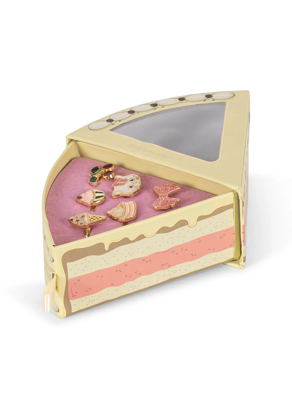 Set de bagues Kitty Sweets 6 pcs - OR