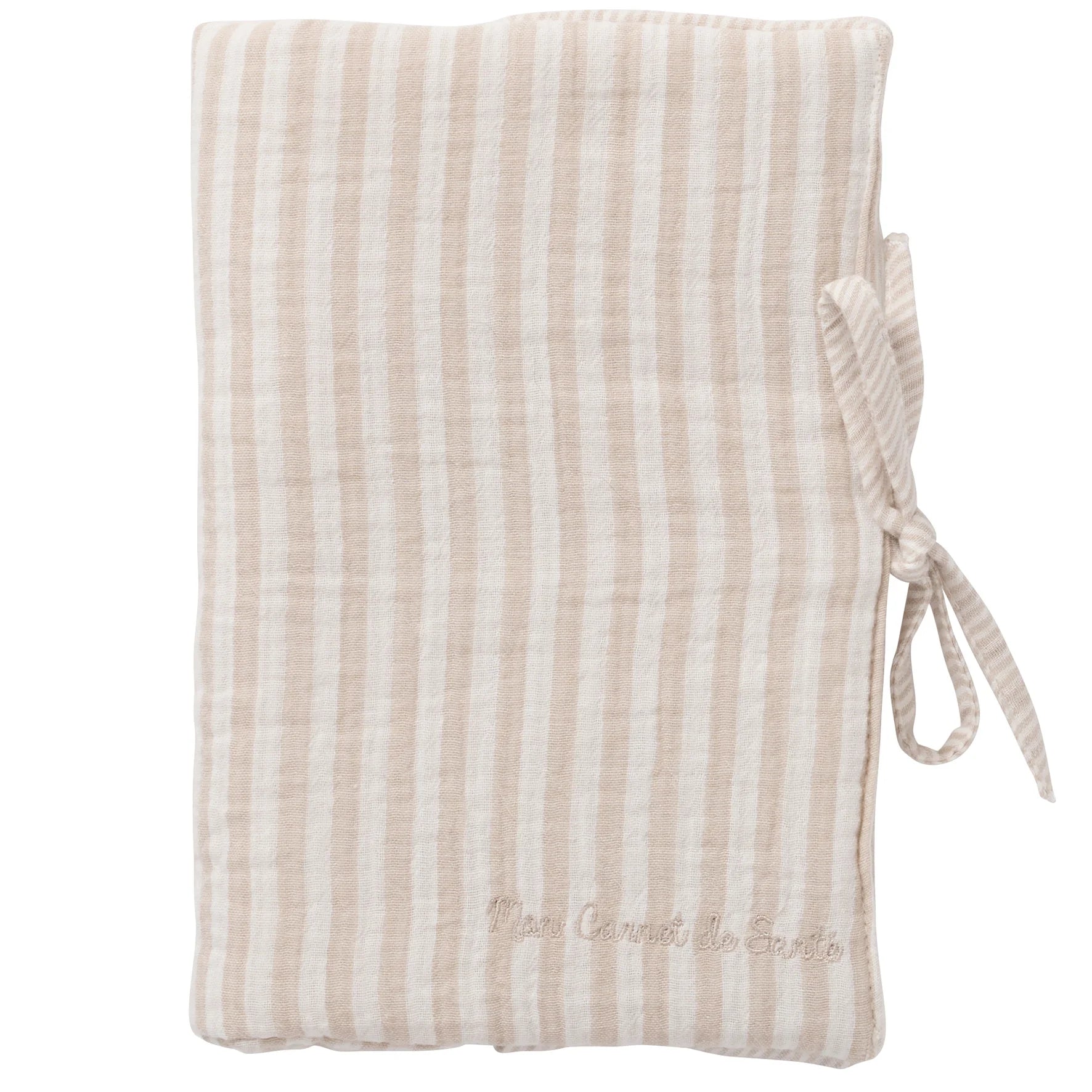 Protège-carnet de santé rayé galet - Soft Stripes - BB&Co