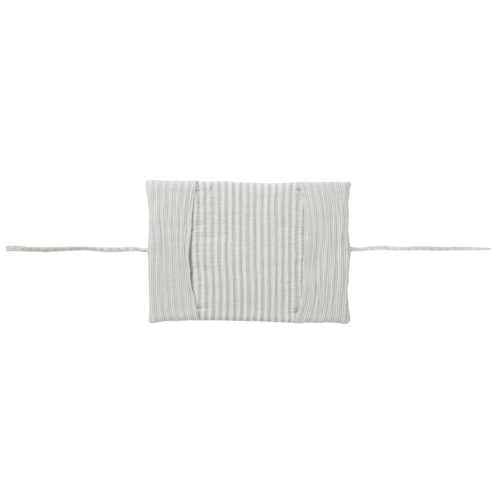 Protège-carnet de santé rayé vert de gris – Soft Stripes - BB&Co