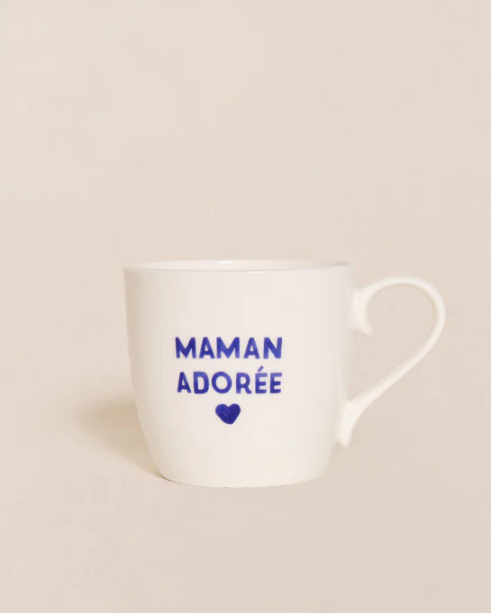 Le mug Maman Adorée - bleu