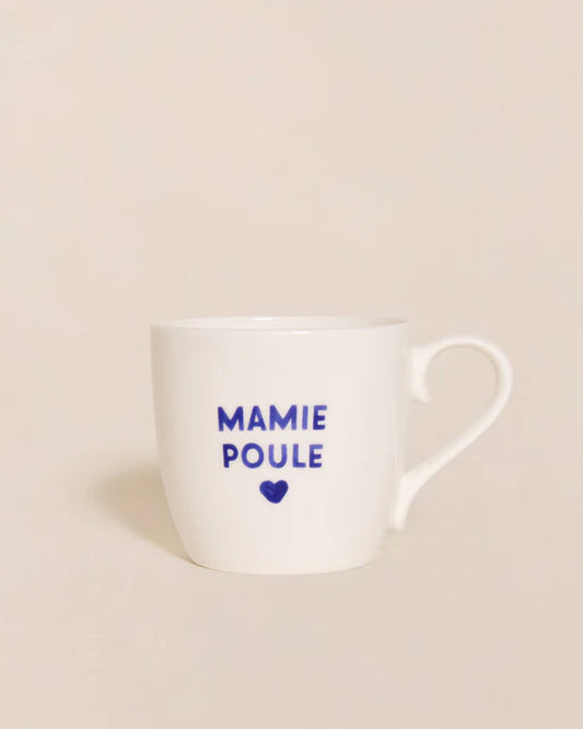 Le mug Mamie Poule - bleu