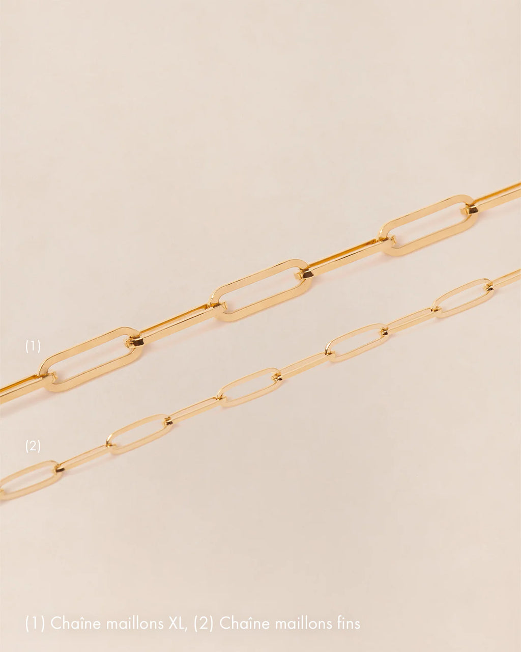 Le bracelet maillons fins doré à l'or fin 24 carats - 18 cm