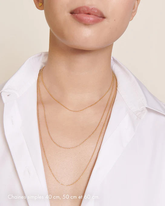 Le collier chaîne simple