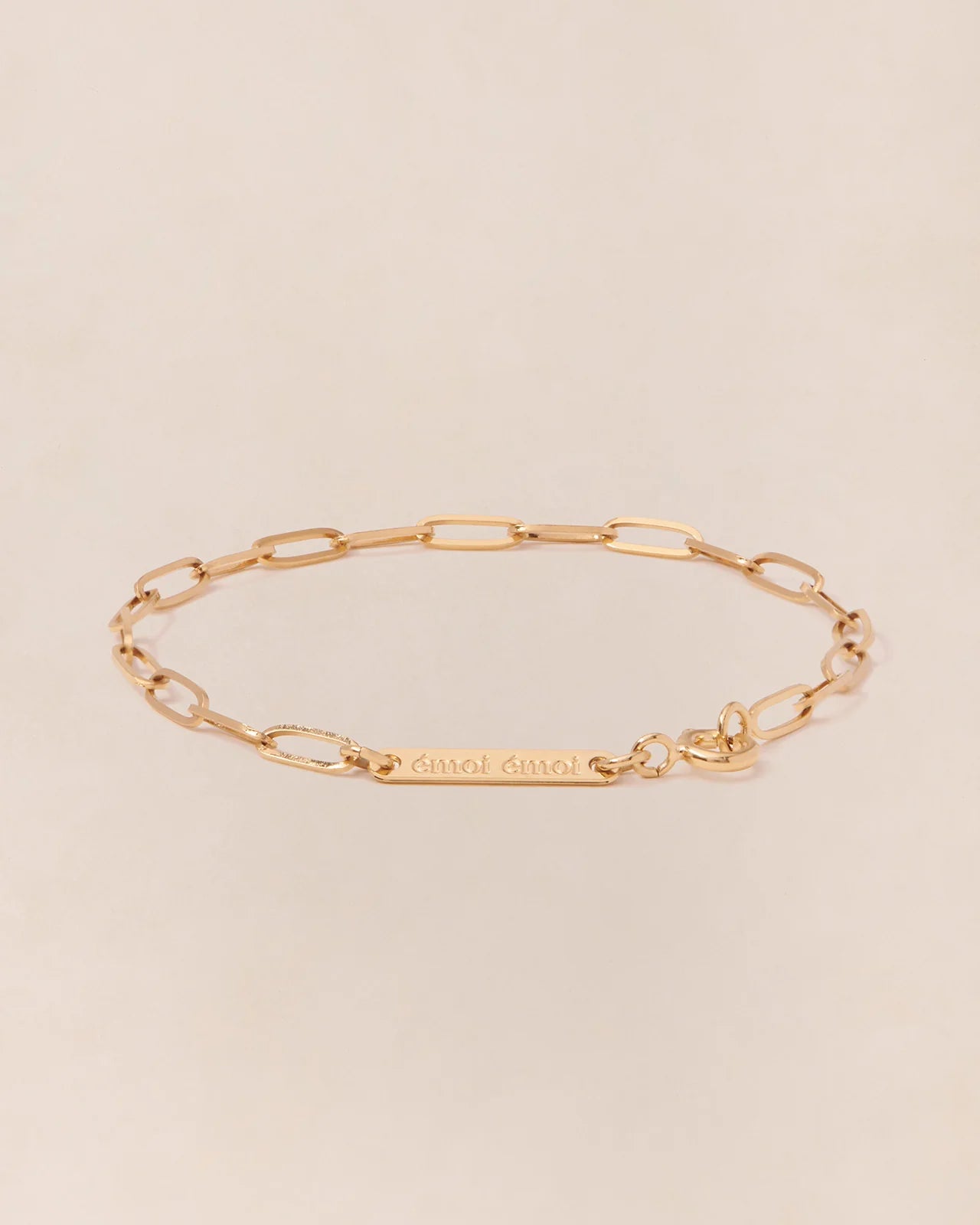 Le bracelet maillons fins doré à l'or fin 24 carats - 18 cm