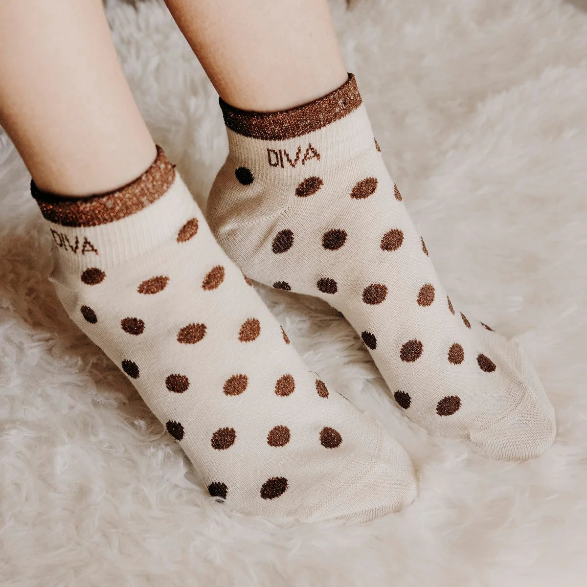 Chaussettes cœurs "Mini Diva" pétale - 6-18M