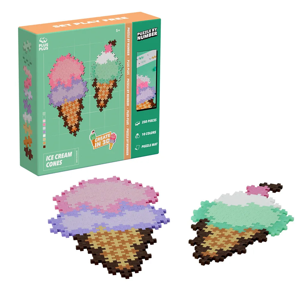 Puzzle Cornet de Glaces - 250 Pcs - PLUSPLUS