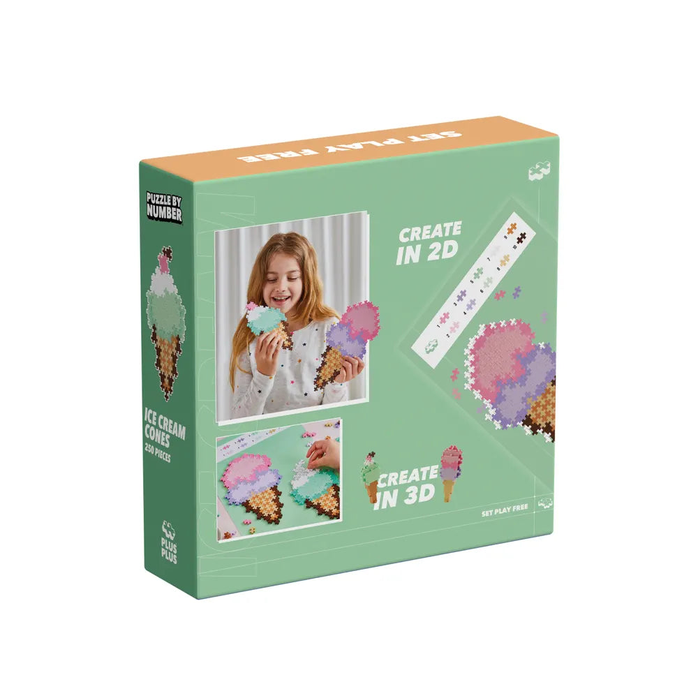 Puzzle Cornet de Glaces - 250 Pcs - PLUSPLUS