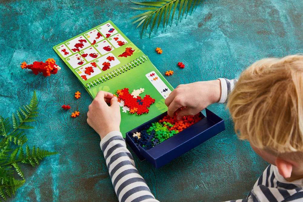 Bloc d’activité – Dinosaures – 125 Pcs - PLUSPLUS