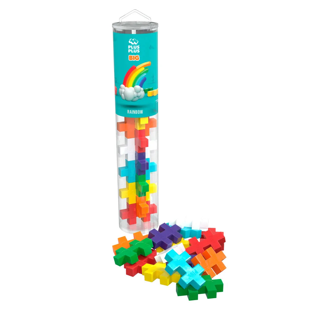 Tube BIG Arc-en-ciel - 15 Pcs - PLUSPLUS