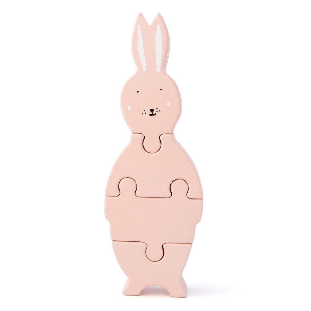 Puzzle formes animaux en bois - Mrs. Rabbit