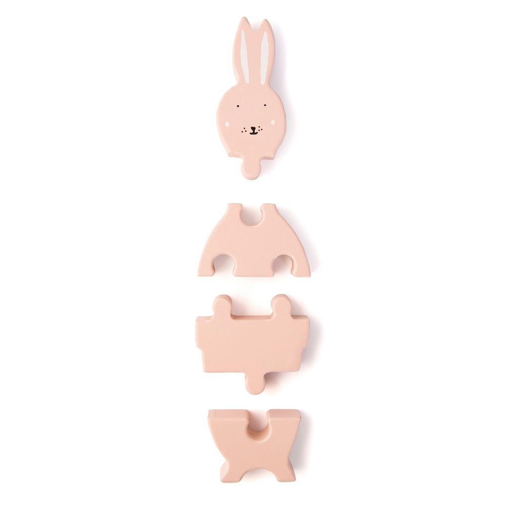 Puzzle formes animaux en bois - Mrs. Rabbit