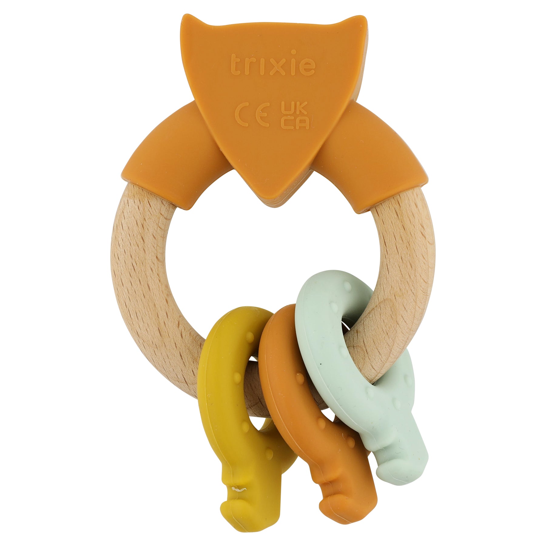 Anneau d'activités en silicone et bois - Mr. Renard