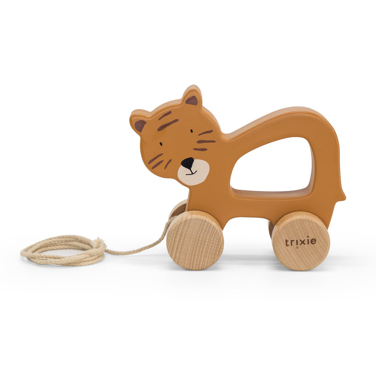 Jouet à tirer en bois - Mr. Tigre