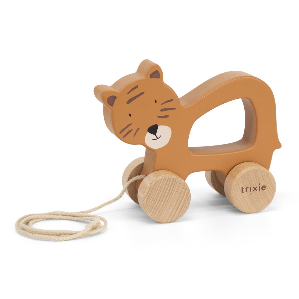 Jouet à tirer en bois - Mr. Tigre