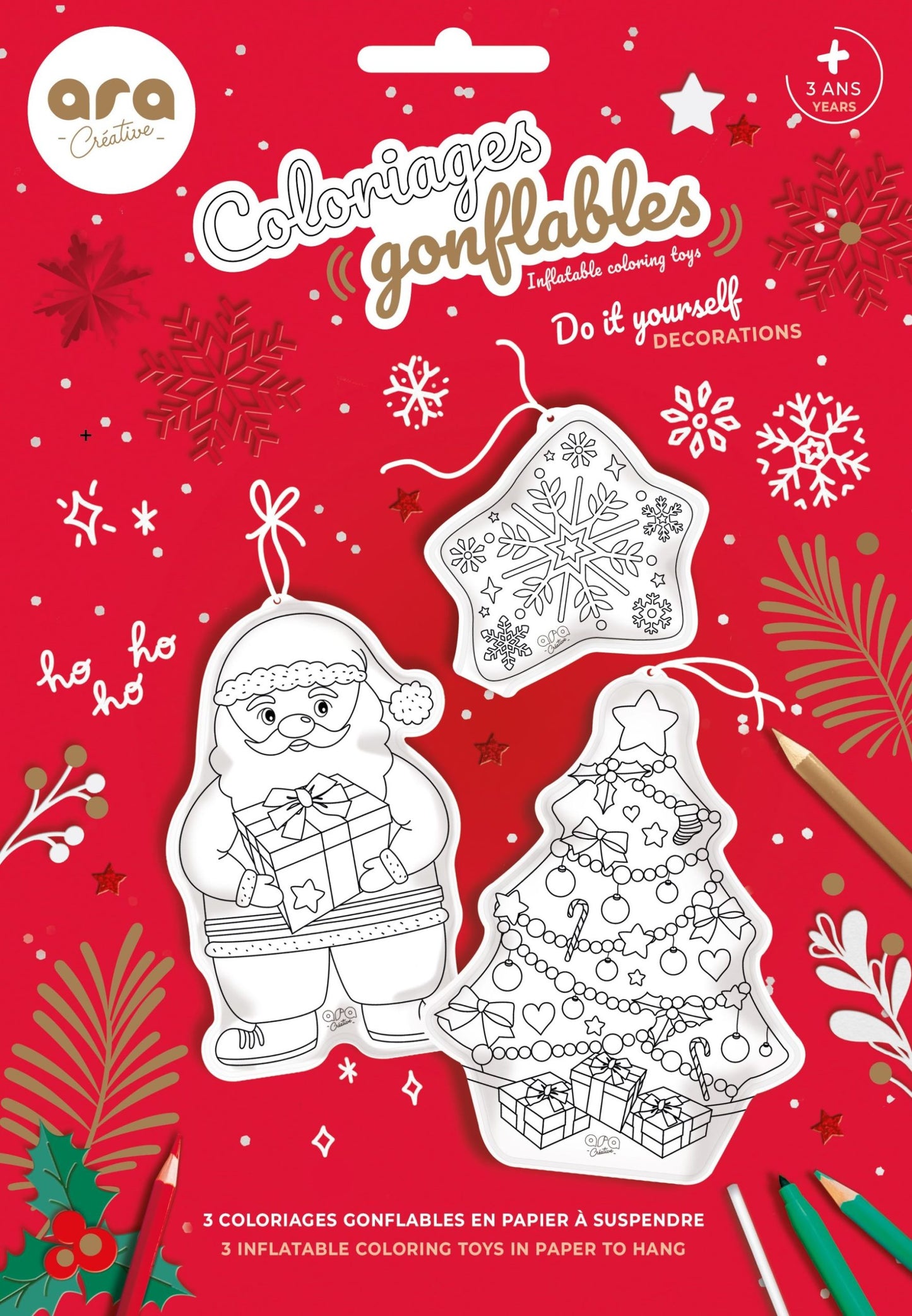 Coloriage gonflable - Noël