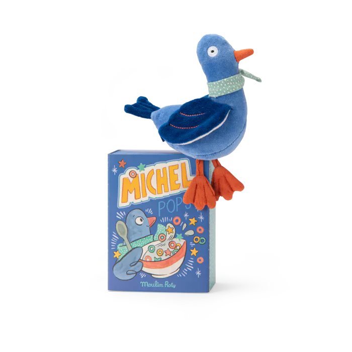 Poupée hochet pigeon Michel - Puce & Pilou