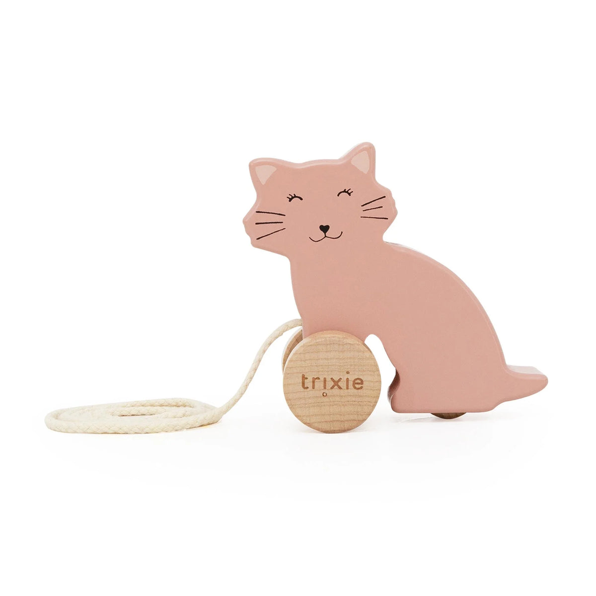Petit jouet à tirer en bois - Mrs. Cat
