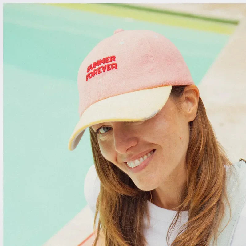 Casquette Summer Forever éponge rose | Adulte - CHAMAYE