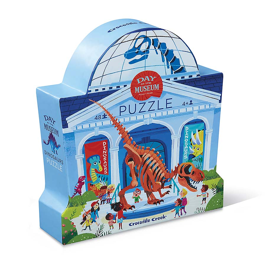 Puzzle une journée au musée des dinosaures - CROCODILE CREEK