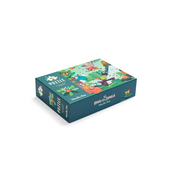 Puzzle phosphorescent La cascade 24 pièces - Dans la jungle