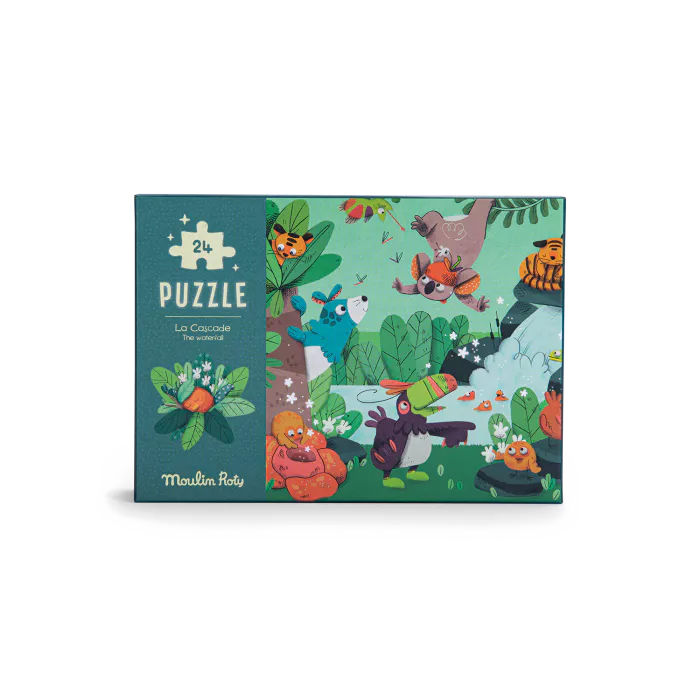 Puzzle phosphorescent La cascade 24 pièces - Dans la jungle