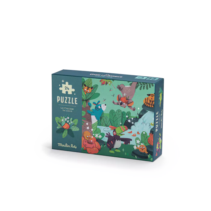 Puzzle phosphorescent La cascade 24 pièces - Dans la jungle