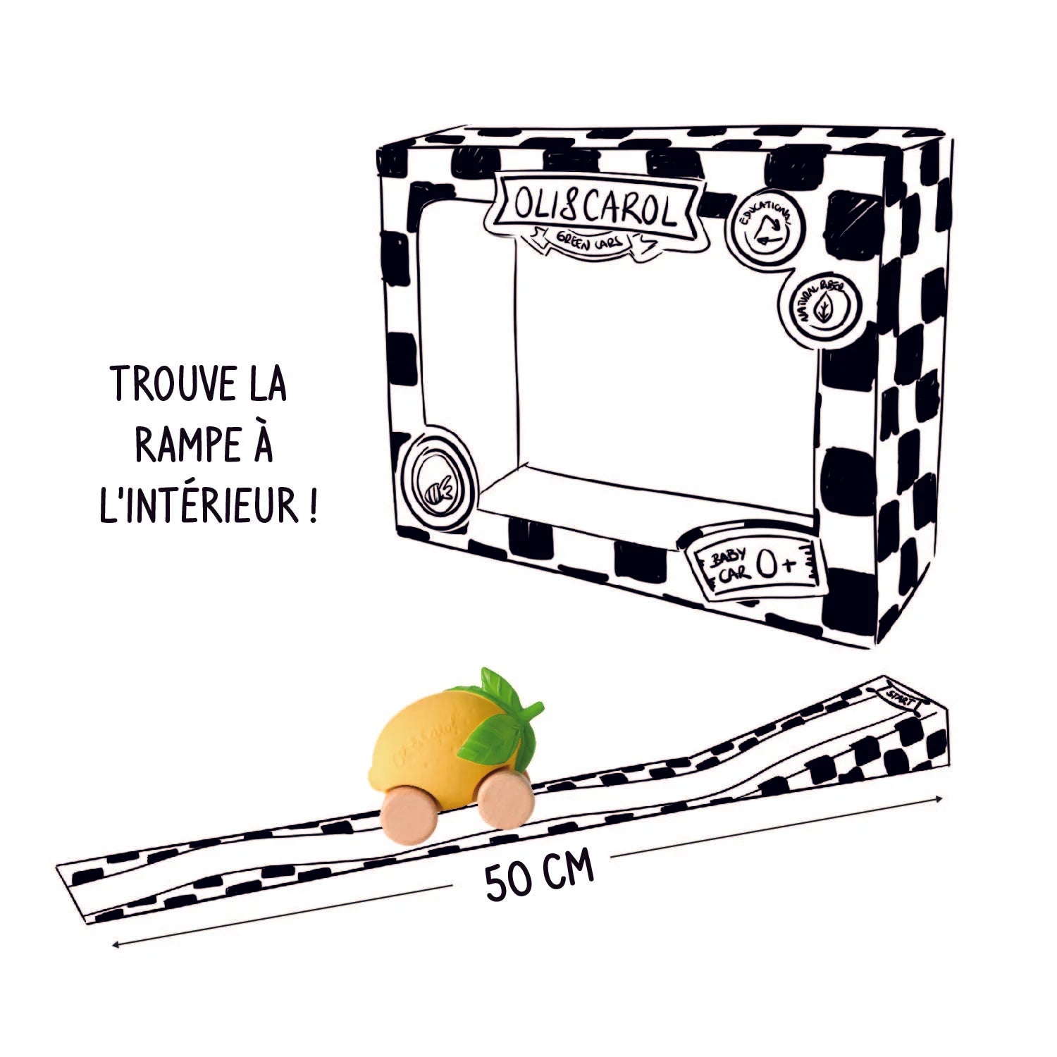 Lou Le Citron Voiture Jouet Bébé