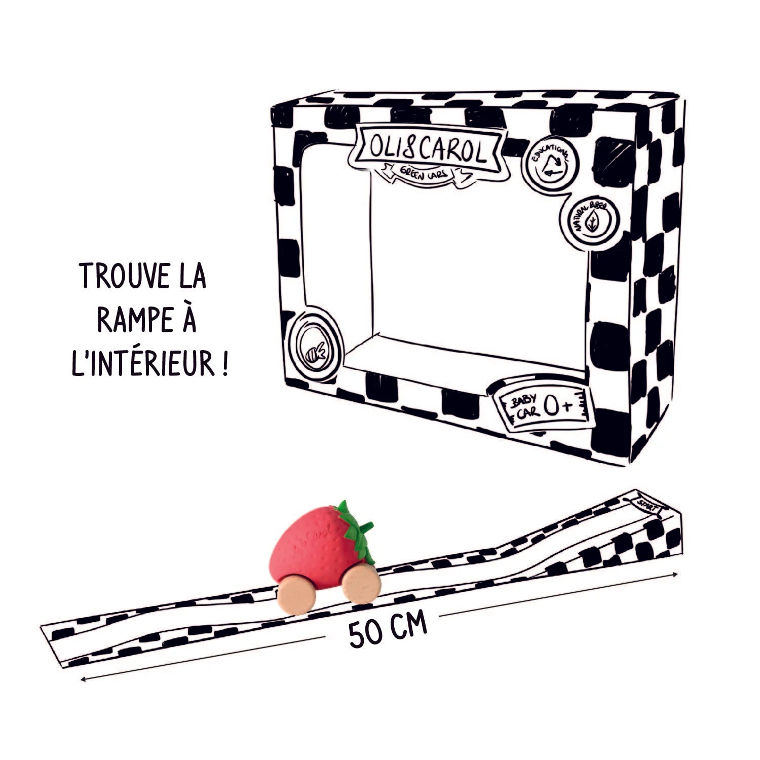 Sweetie La Fraise Voiture Jouet Bébé