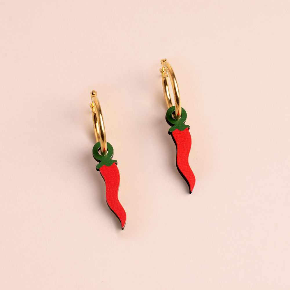 Chili pepper earrings