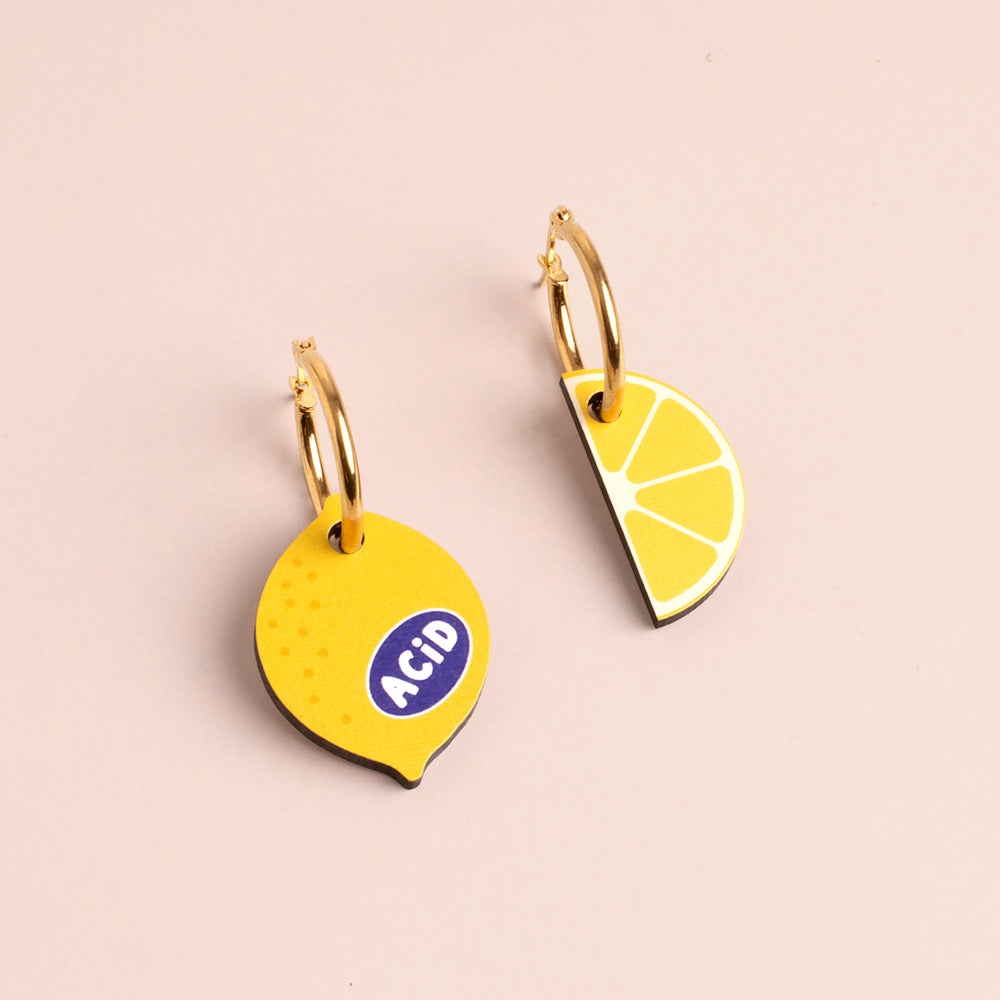 Lemon earrings