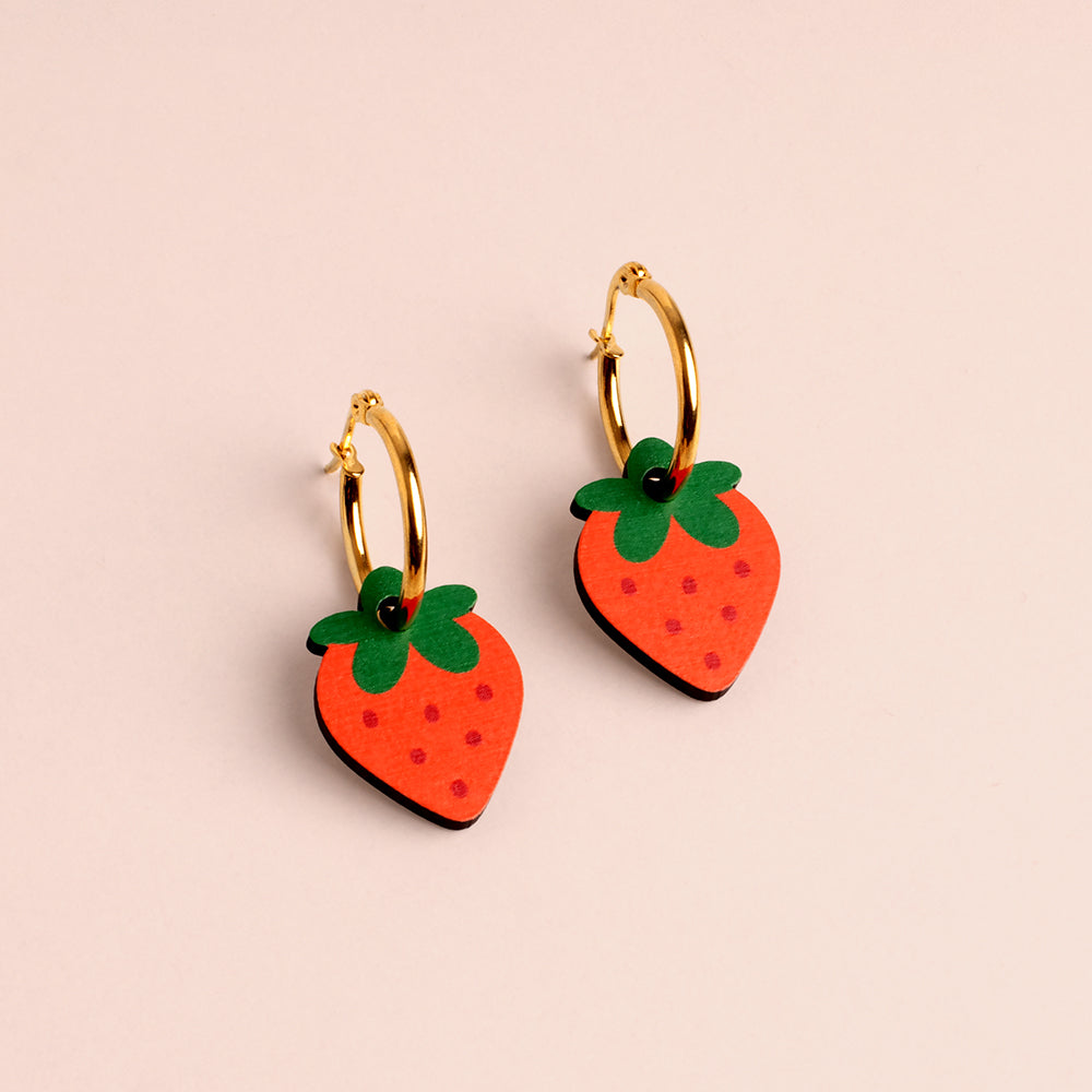 Strawberry earrings