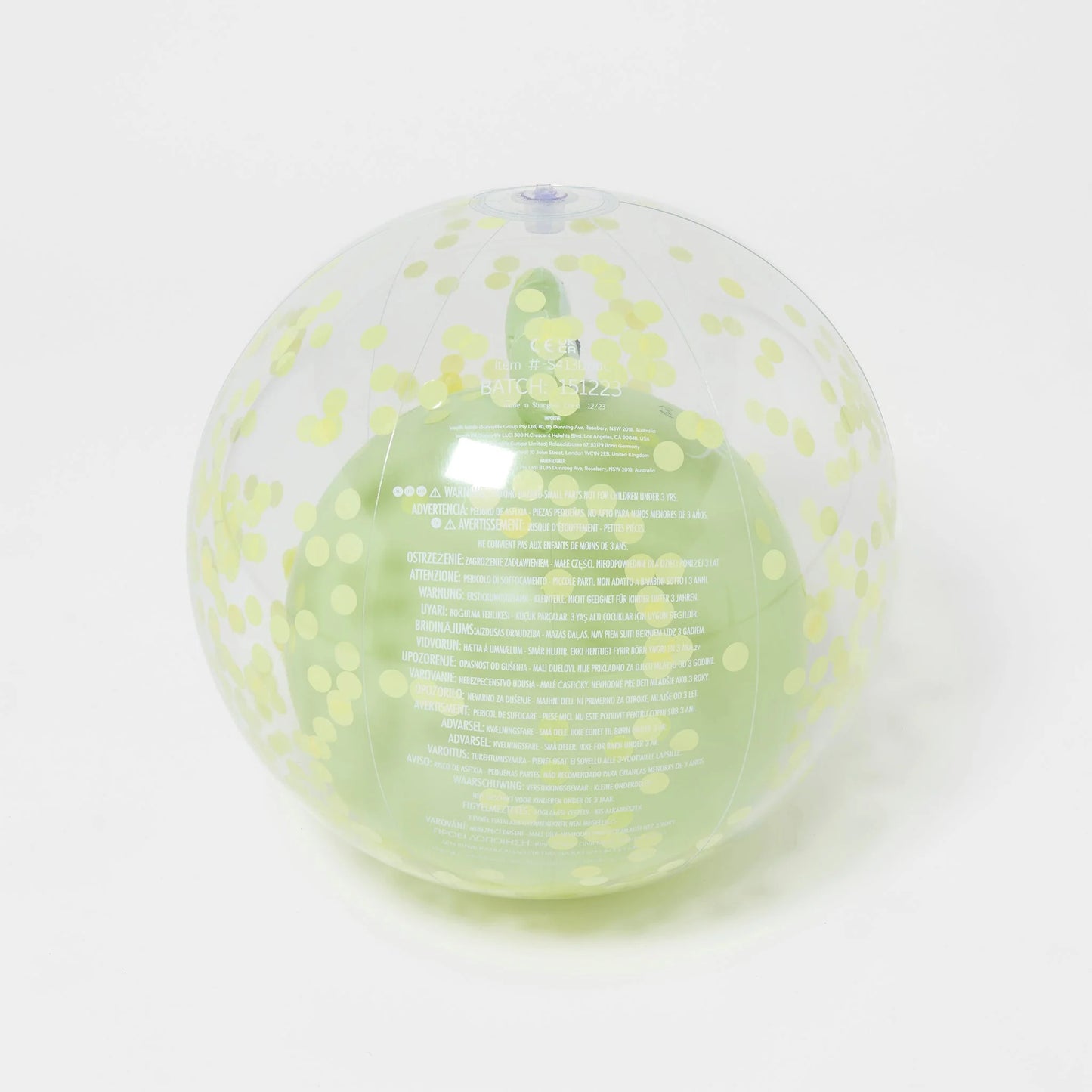 Ballon de plage gonflable 3D grenouille