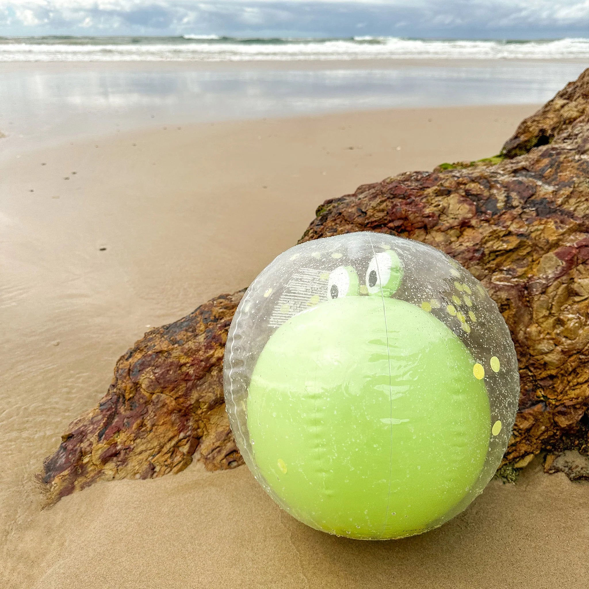 Ballon de plage gonflable 3D grenouille