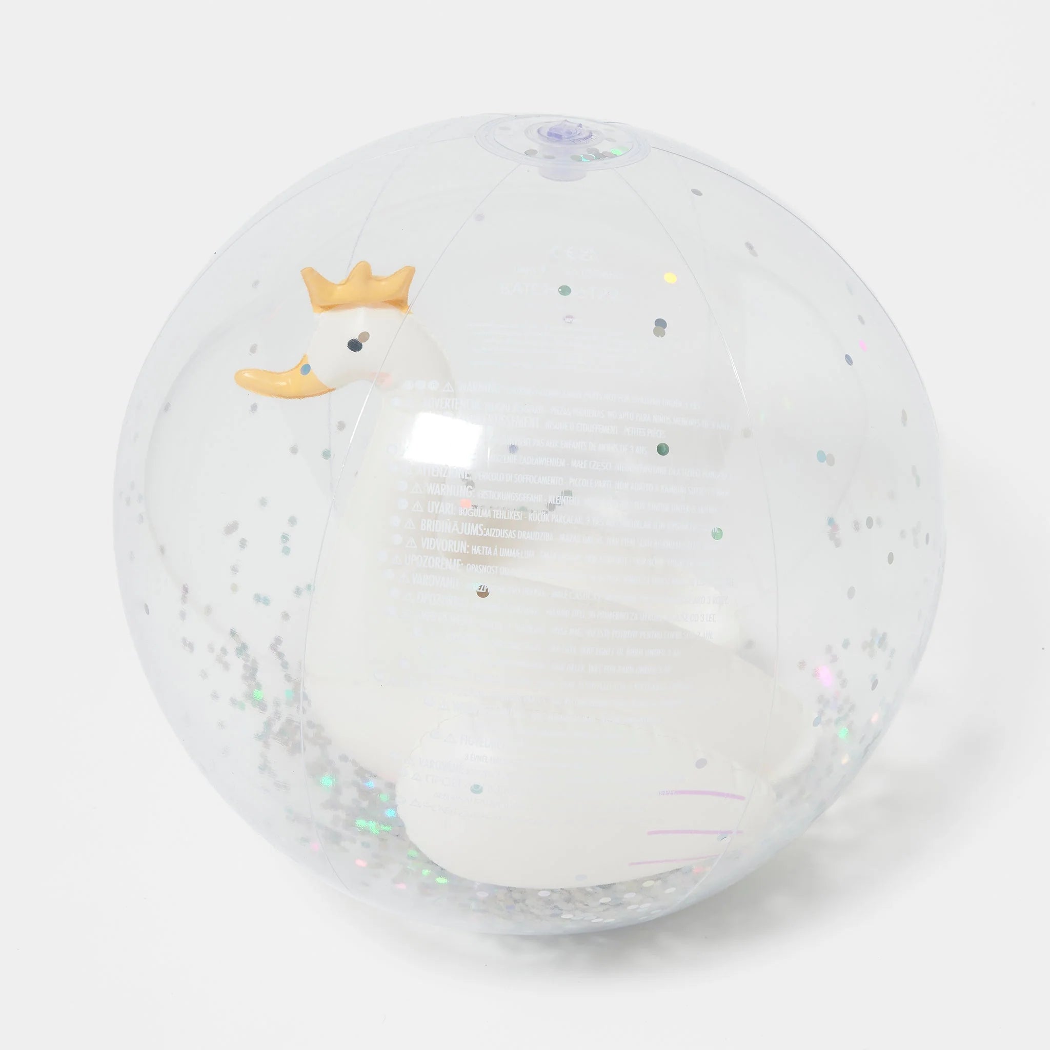 Ballon de plage gonflable 3D cygne