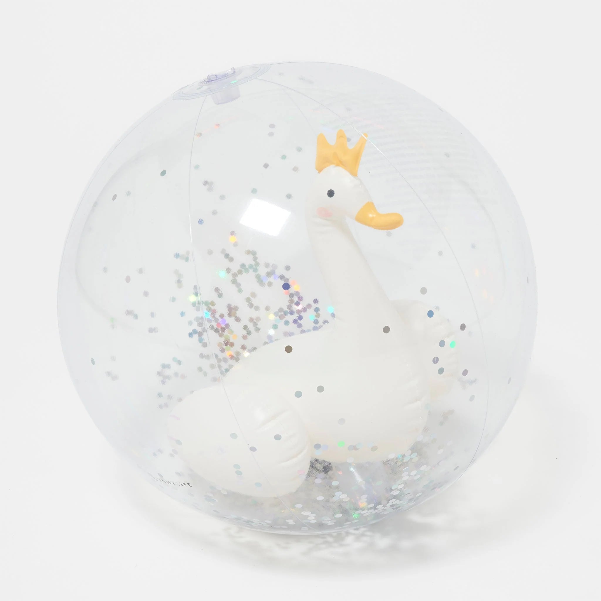 Ballon de plage gonflable 3D cygne