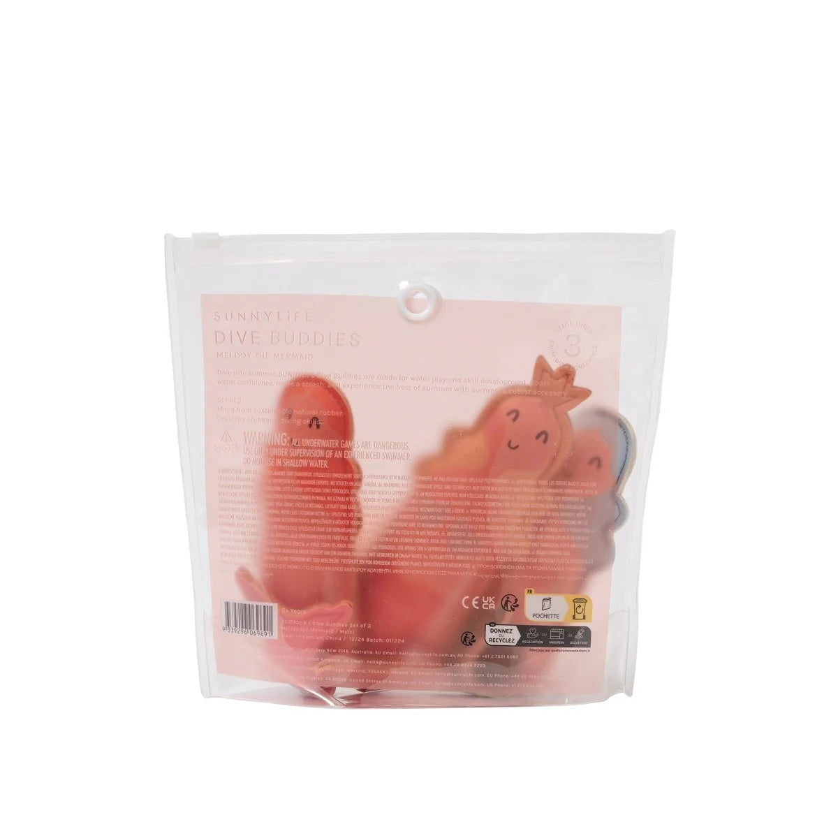 Jouets de plongée Melody la Sirène - Set de 3 - SUNNY LIFE