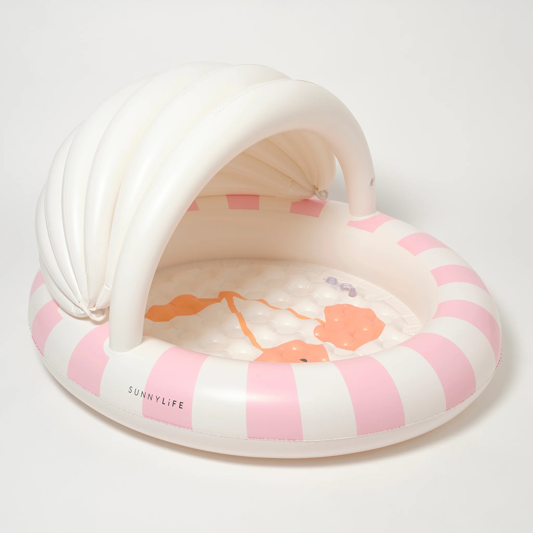 Piscine gonflable - barbe à papa/cerise