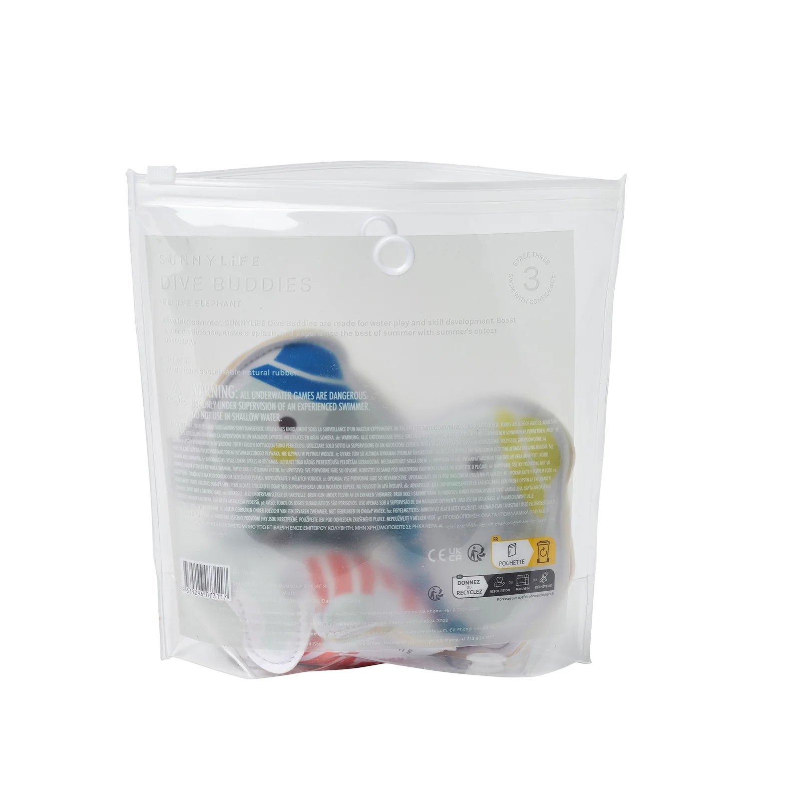 Jouets de plongée Eli l'Éléphant Multi - Set de 3 - SUNNY LIFE