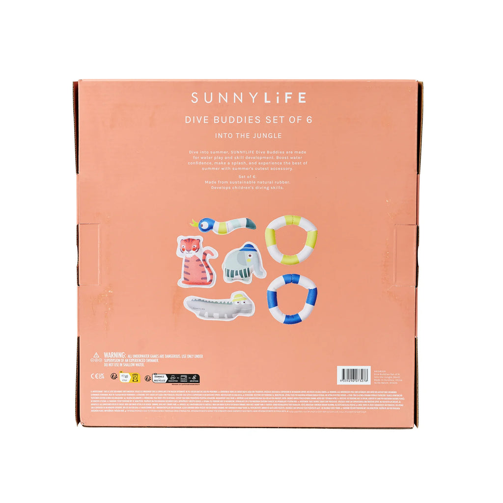 Jouets de plongée Into the Jungle Multi - Set de 6 - SUNNY LIFE